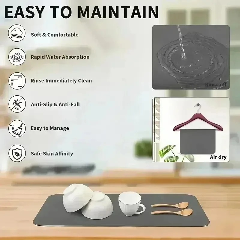 Tapete de Cocina con Estampado - Bar Mat Rubber reseña y precio