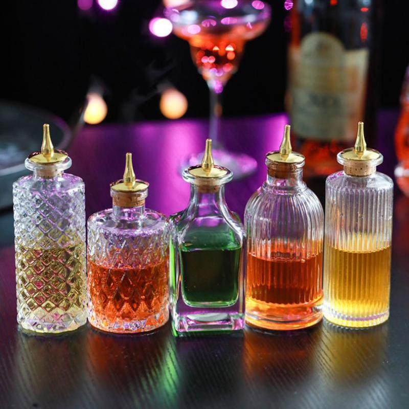 Botella de vidrio vintage para - Bitters Bottle Set reseña y precio