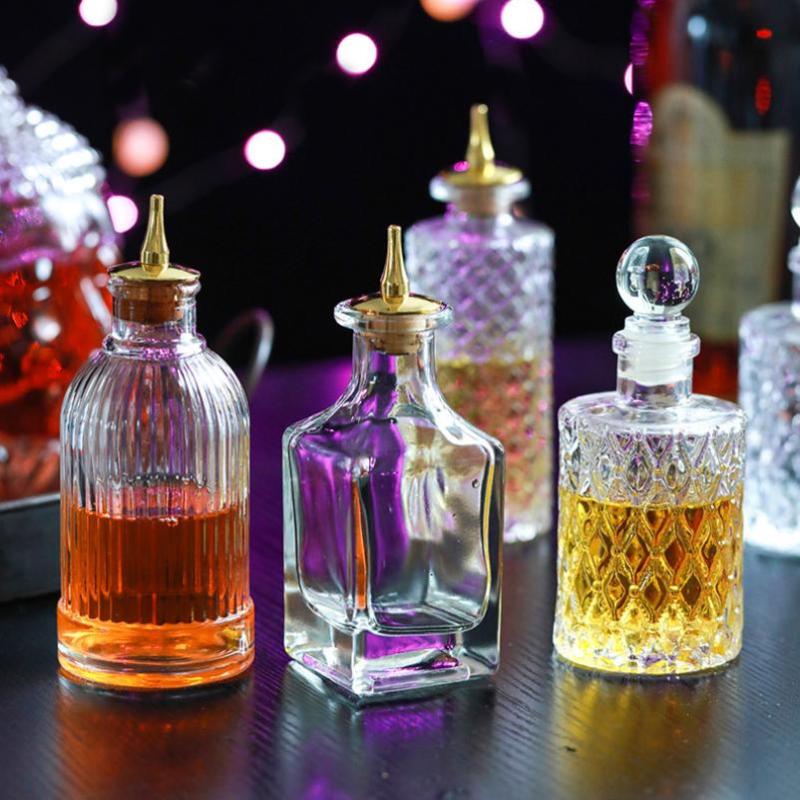 Botella de vidrio vintage para - Bitters Bottle Set reseña y precio