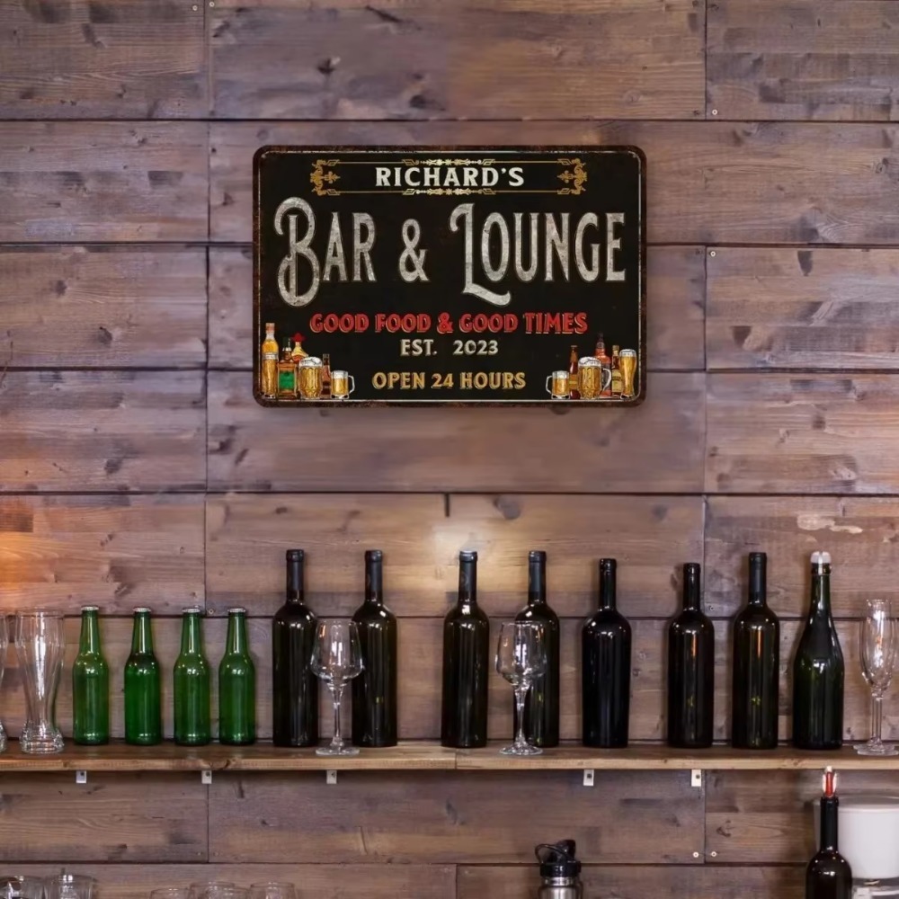 CIFbuy: placa de metal persona - Home Bar Lounge reseña y precio